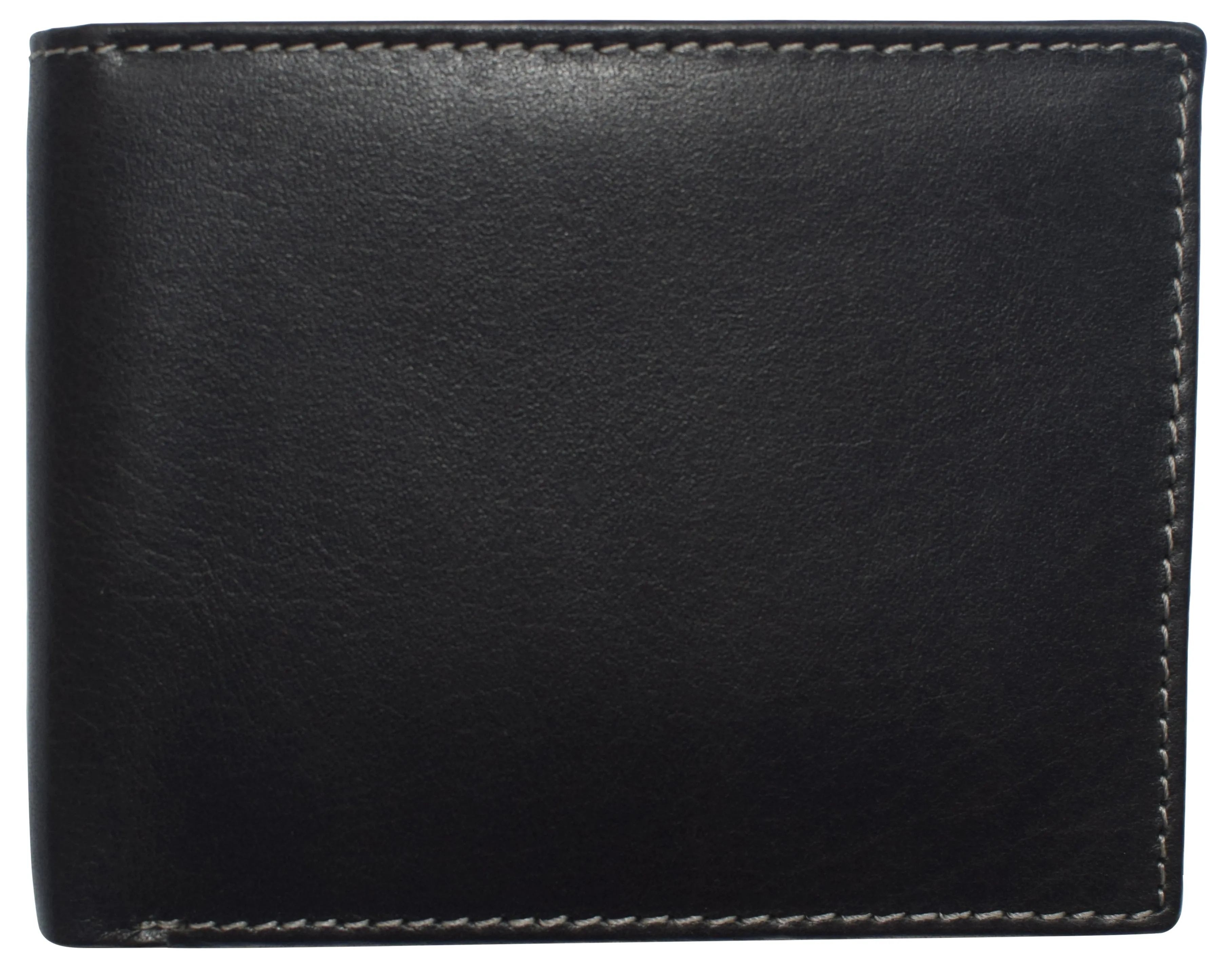Slim Leather Bifold Wallets For Men - Minimalist Mens Wallet RFID Blocking Card Holder With ID Window Gifts For Men