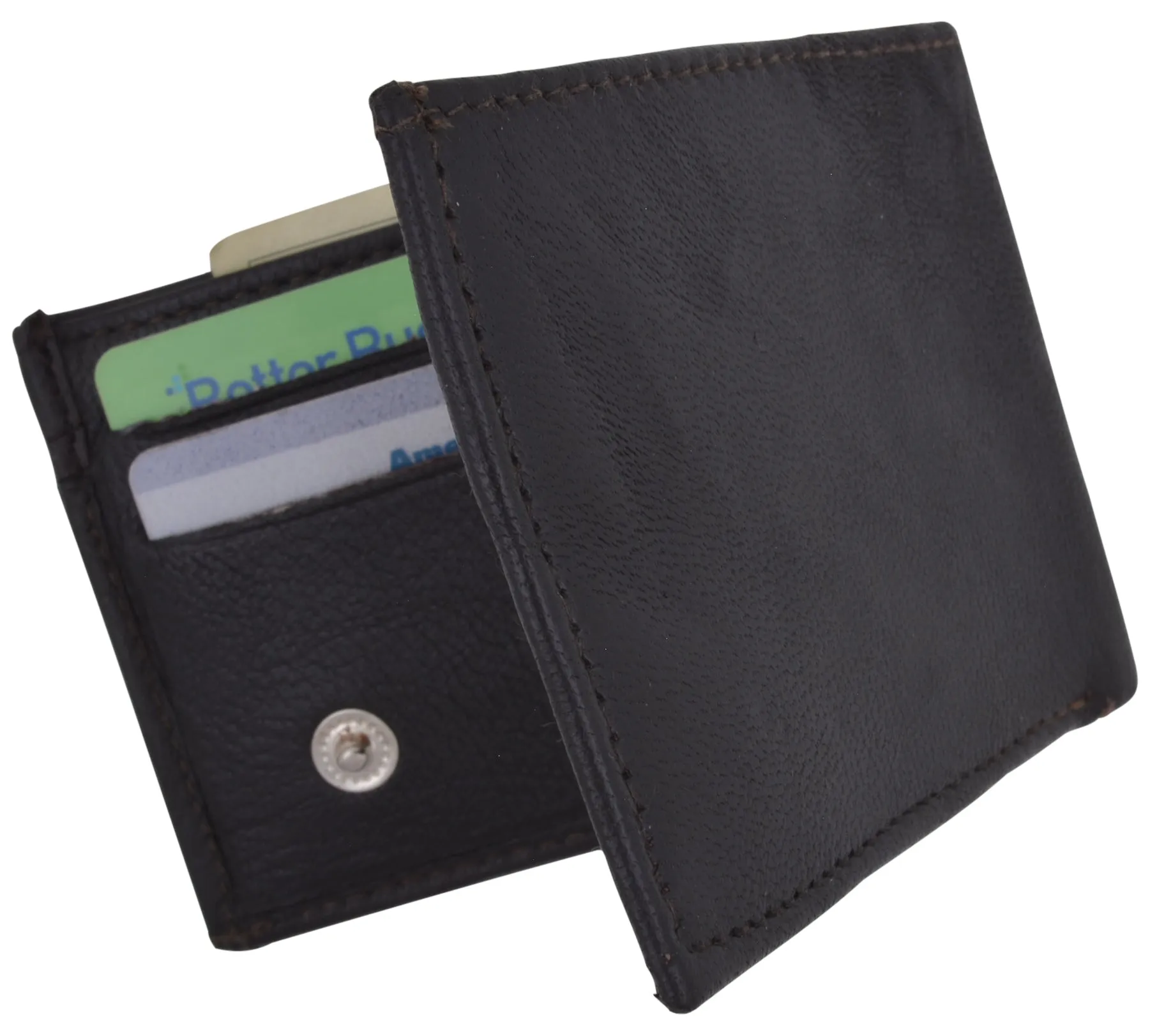 Small Genuine Leather Kids Bifold Wallet 86