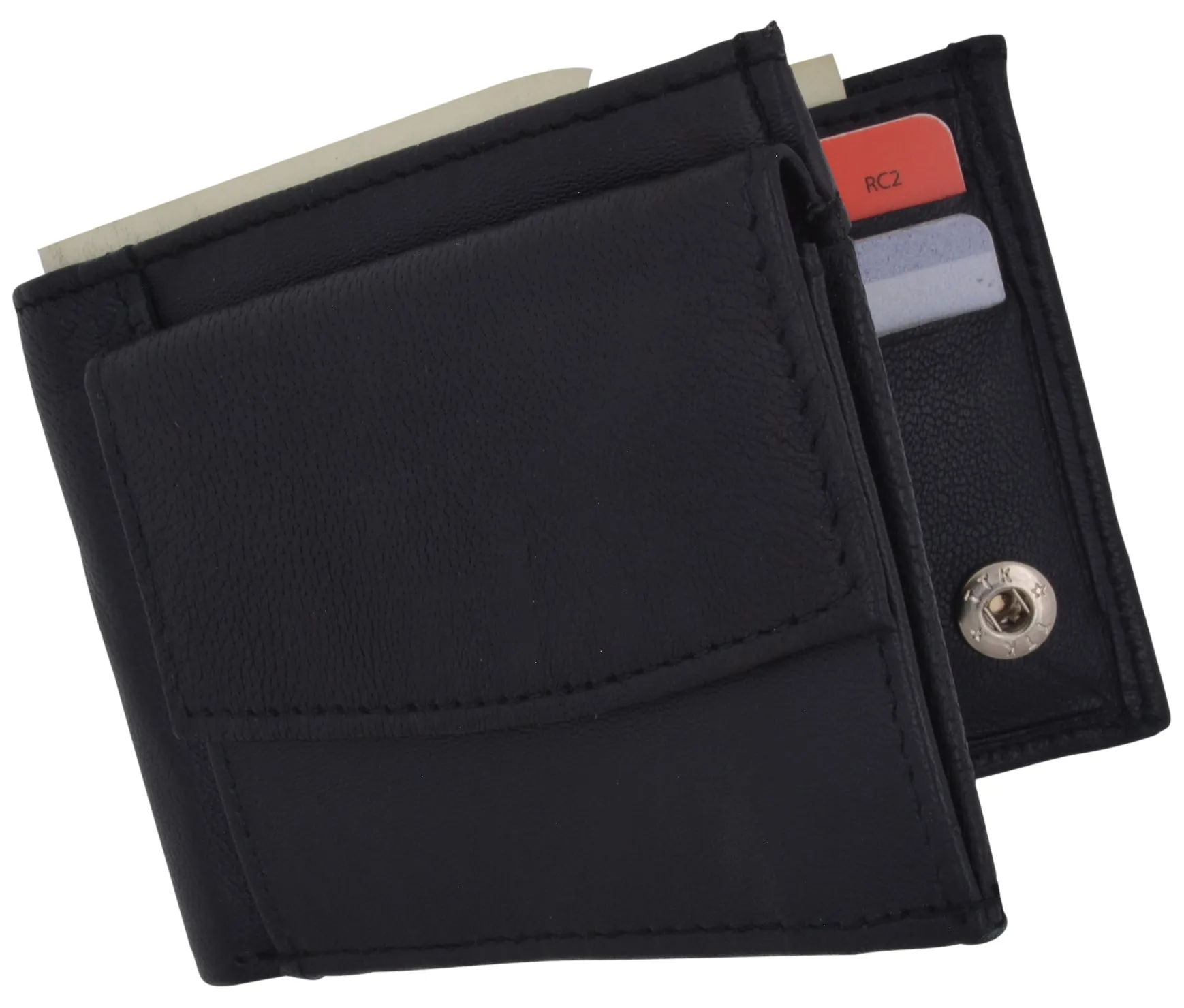 Small Genuine Leather Kids Bifold Wallet 86