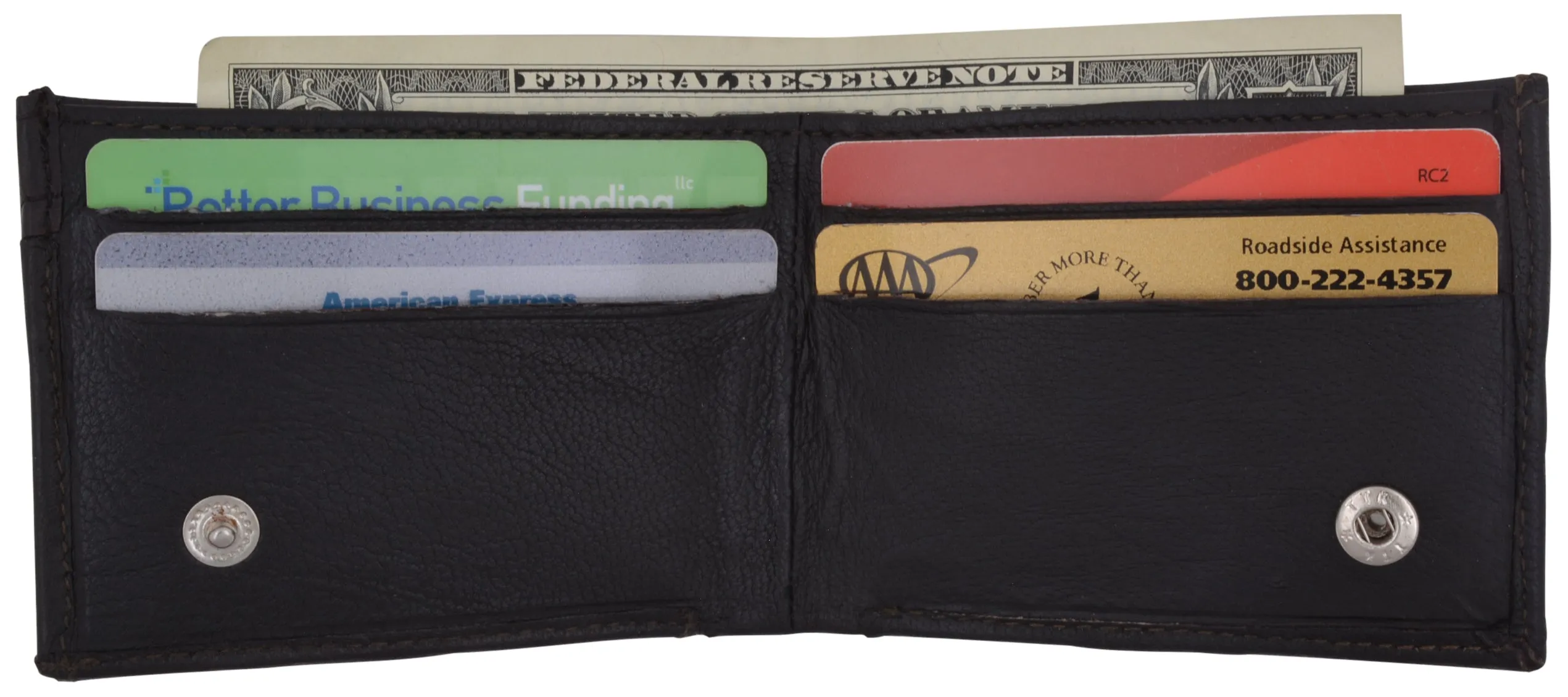 Small Genuine Leather Kids Bifold Wallet 86