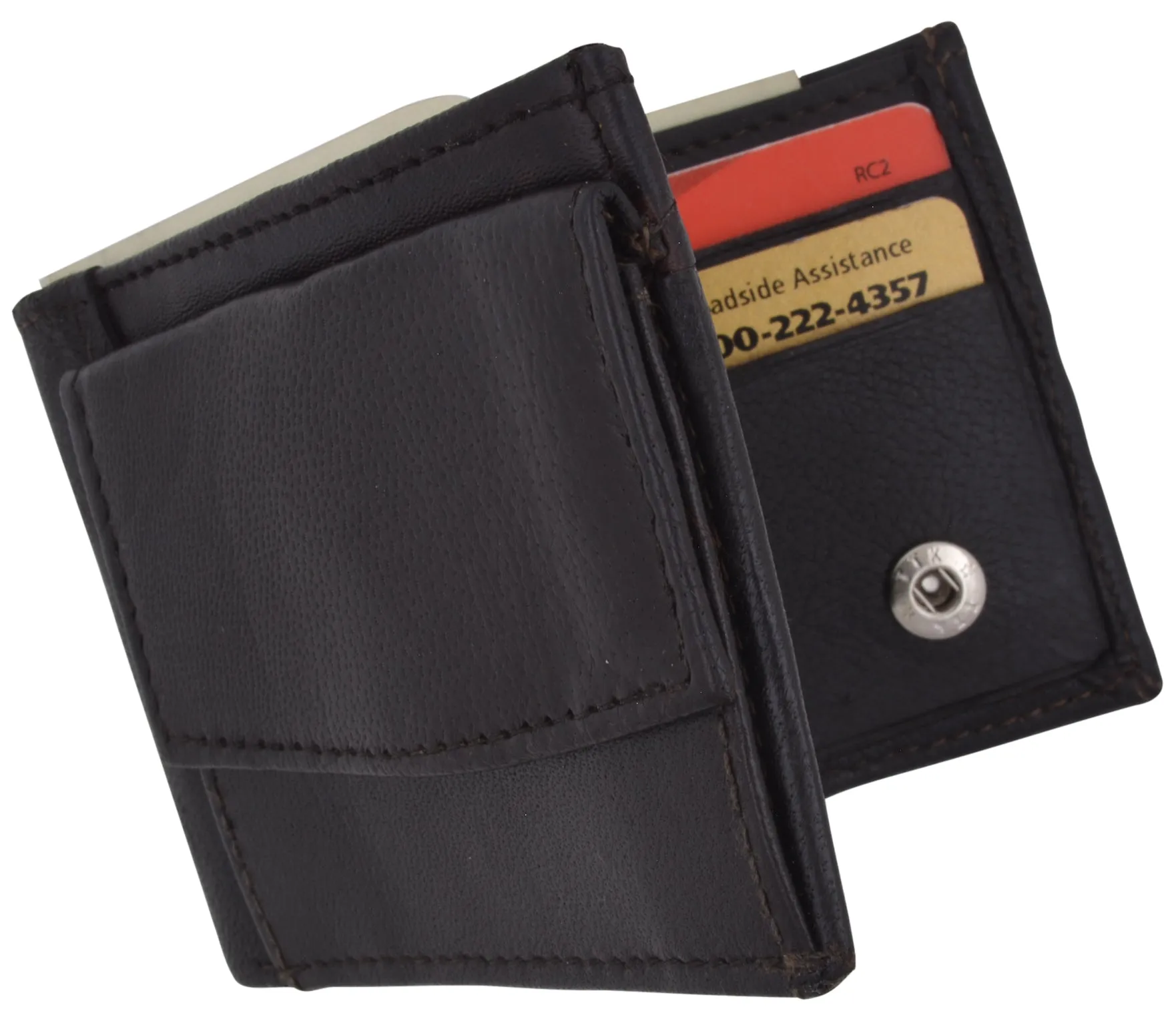 Small Genuine Leather Kids Bifold Wallet 86