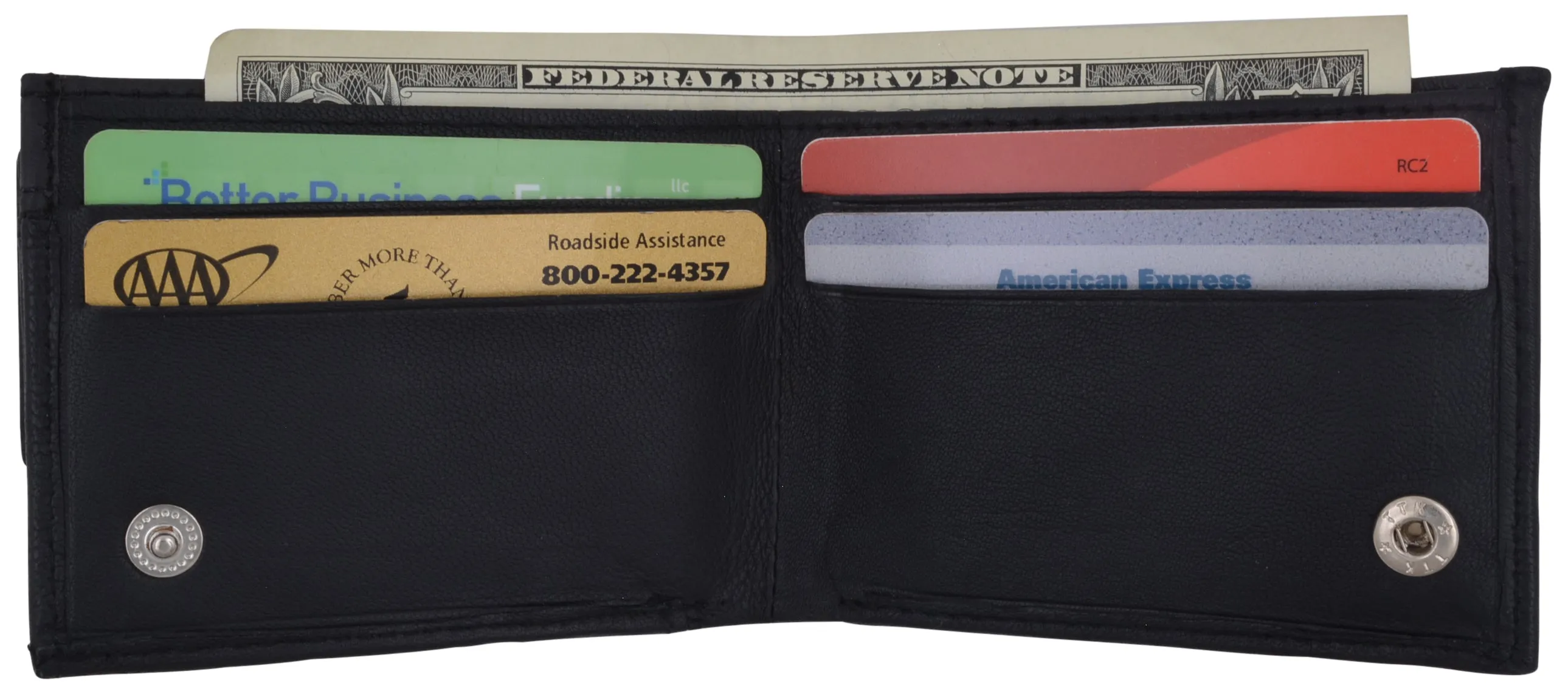 Small Genuine Leather Kids Bifold Wallet 86