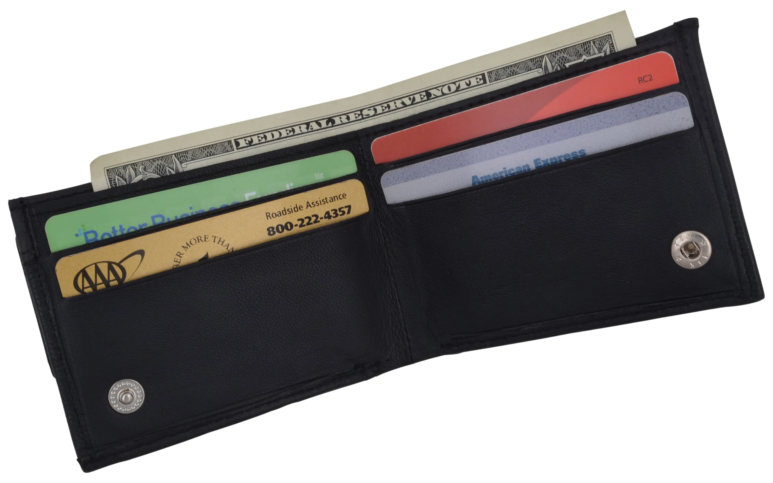 Small Genuine Leather Kids Bifold Wallet 86