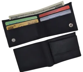 Small Genuine Leather Kids Bifold Wallet 86