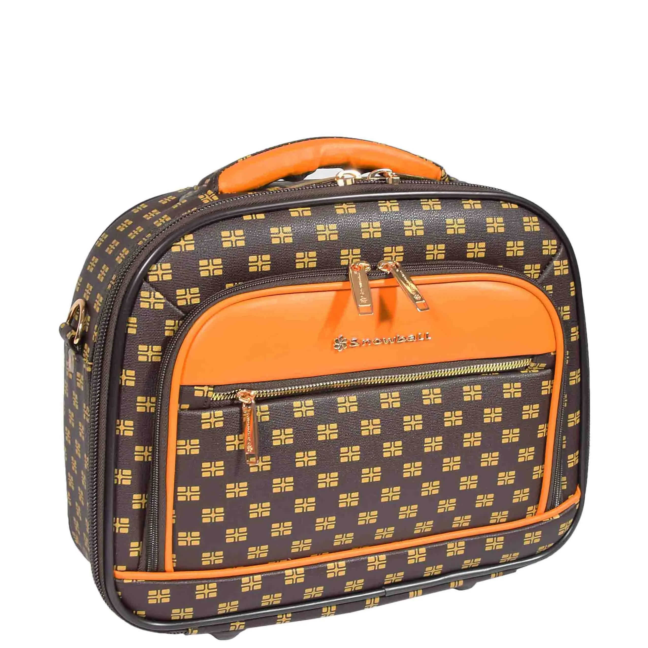 Soft Case 4 Wheeled Expandable PVC Luggage Nagasaki Brown
