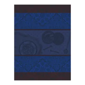 Tsar Blue Tea Towels by Le Jacquard Français