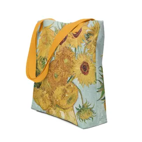Van Gogh Inspired Sunflowers Tote Bag