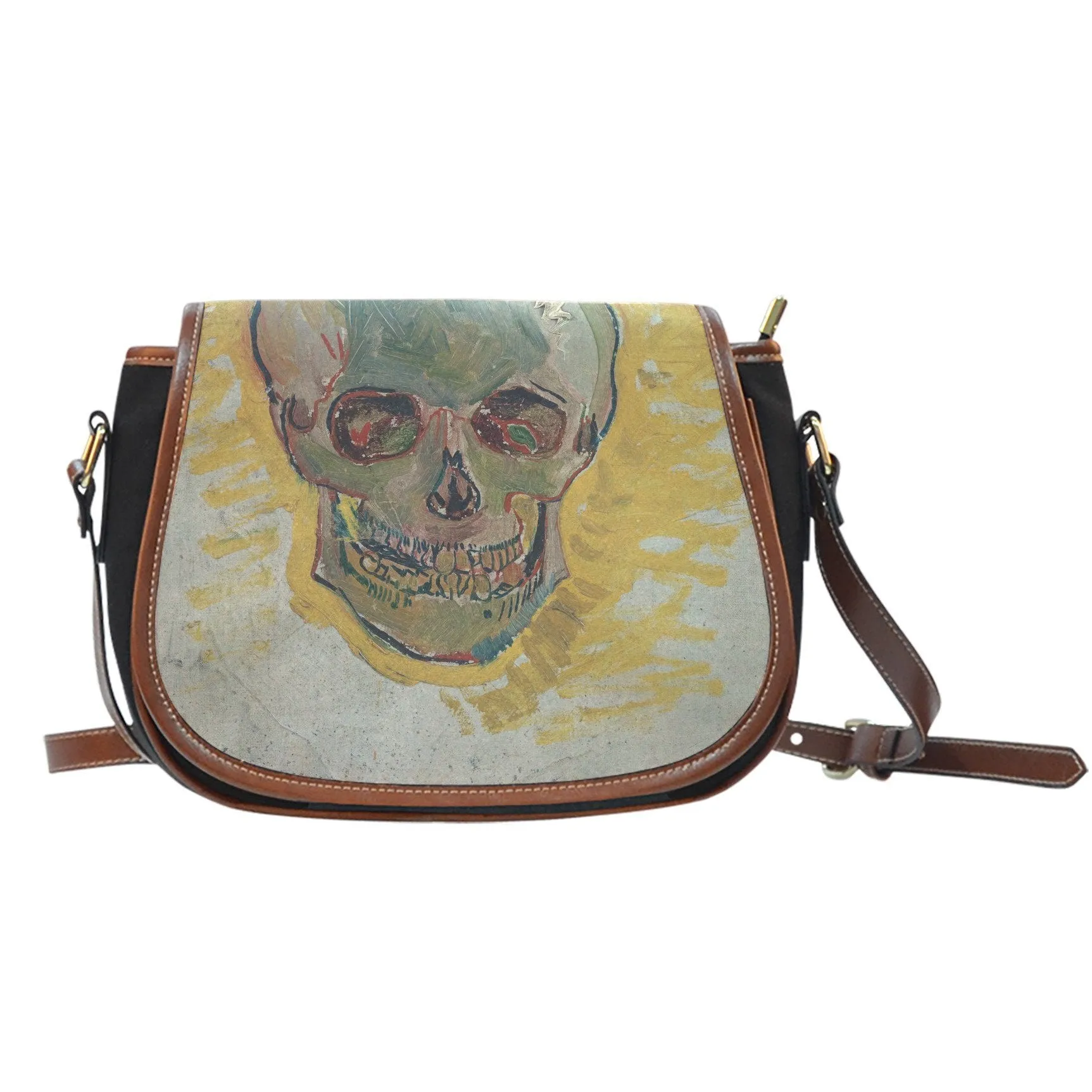 van Gogh Skull Saddle Bag