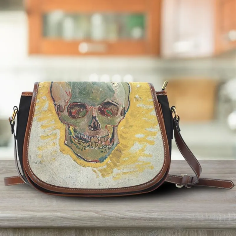 van Gogh Skull Saddle Bag