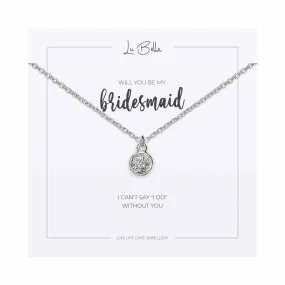 Will You Be My Bridesmaid Sentiments Necklace