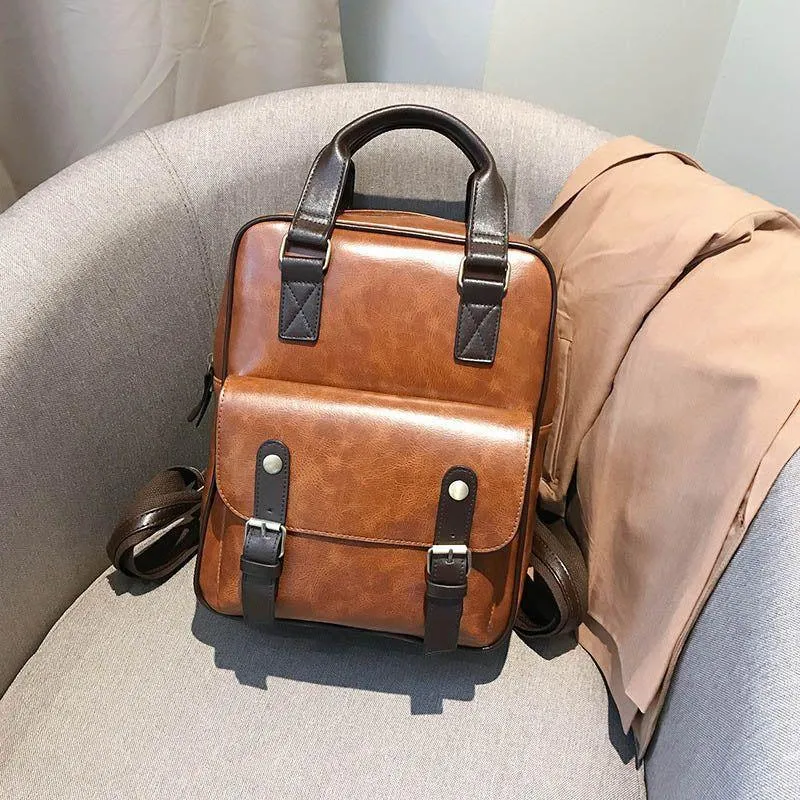 Women's Cool Backpacks Leather School College Travel Backpacks 274
